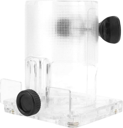 Woodworking Trimmer Router Transparent Plastic Base Power Tool Protective Accessory with Knob