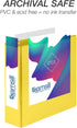 Samsill Durable 3 Inch D Ring Binder, Customizable Clear View Binder, Made in The USA, Yellow, Holds 625 Pages