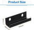 MECCANIXITY 6 Pack Acrylic Shelves for Wall Storage, 4 Inch Floating Shelves Display Shelf for Bathroom, Bedroom, Living Room, Home Decor, Black