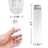 24 Pcs 115ml Test Tubes,Clear Plastic Test Tubes with Caps,Flat-Bottomed Bath Salt Containers for Candy,Gumball Candy,Plant Propagation,Jewelry