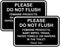 All Quality Classic Framed Please Do Not Flush Thank You Bathroom Etiquette Sign -