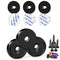 TRYMAG Magnets with Holes 40LB Heavy Duty Adhesive Backing Steel Pads for Wall Mounting 3 Pack