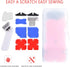 11 Piece Professional Caulking Tool Kit, Easy Silicone Caulking with Guides, Caulk Removal Tools and Fill Removal Tool