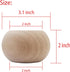 2 Inch Set 4 (2 inch Wooden Bun Feet Sofa Replacement Parts Round Furniture Legs Unfinished Sofa Couch Chair Ottoman