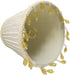 CSO-1033-5WH 3 5 4.5, Royal Designs, Inc. Beaded Ruche Pleat Empire Chandelier Shade with Designer Trim, x x White