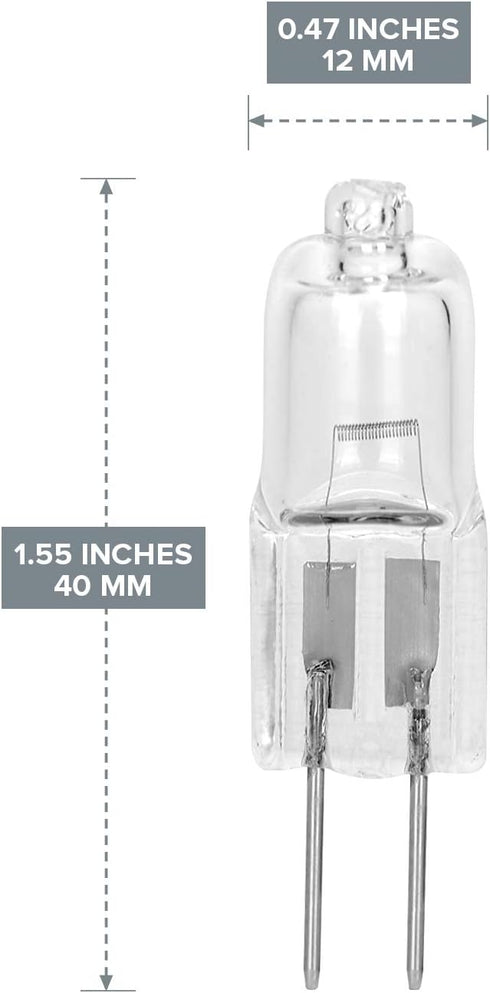 Pack 10 10 6V G4 10W Bulbs 6 of - Watt JC Base Halogen Lamp Bi-Pin Light Volt JC Laboratory Optical Microscope Lab