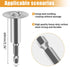 6pcs 2pc 1/4" FOTYBEl Cutting Wheel for Drill, Rotary Tool Cutting Discs with Steel Saw Blades, Hex Short Shank