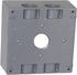 Sigma Electric, Gray, Size Sigma Engineered Solutions, 14353-5 3/4-Inch 5 Hole 2-Gang Box by Sigma Electric