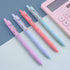DUNBONG Gel Pens, 0.5mm Retractable Fine Point, Black Ink, Box of 6 Pen, Multicolor Packs