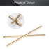 Fielect 2mm / 5/64 Brass Rods Round Solid Brass Rod Stock Lathe Bar Kit, 2 Inch Length for DIY Craft, Miniature Axle