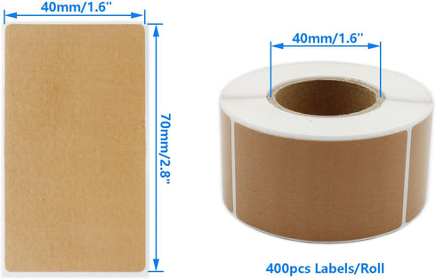 SAFYY Direct Thermal Labels, 1.57"x2.76", 400/Roll Self-Adhesive Address Shipping Stickers for Rollo Printers