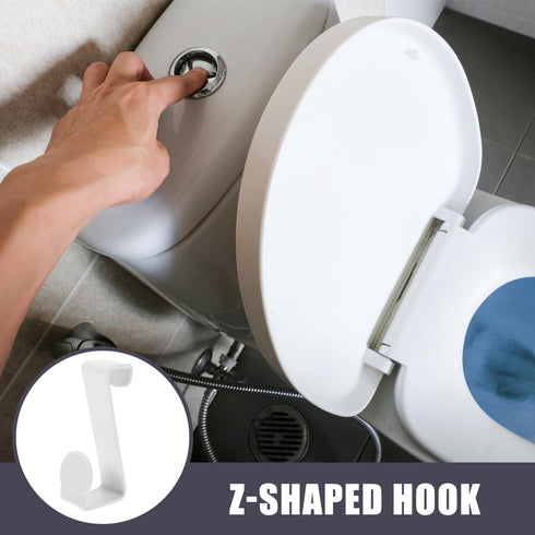 TOPPERFUN 2Pcs Potty Seat Hooks, Multipurpose Plastic Tank Couples for Hanging Potty Holder Toilet Training Seat