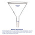 Glass Funnel Short Stem Powder Filter with 150 mm Top Outer Dimension and 24/40 Inner Joint