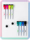 Mr. Pen Dry Erase Board, 12.5" x 9.5" with 8 Markers and 2 Magnets, Small Magnetic White Board