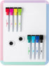 Mr. Pen Dry Erase Board, 12.5" x 9.5" with 8 Markers and 2 Magnets, Small Magnetic White Board