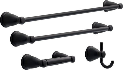 Franklin Brass KIN46-MB Kinla Towel Ring, Matte Black