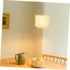 Alipis Small Burlap Drum Lampshade Modern Floor Lamp Shade Metal Linen Wall Light Cover