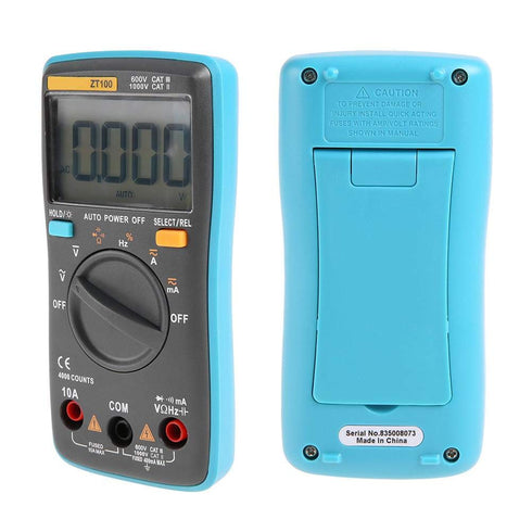 Digital Multimeter ZT100/ZT101/ZT102 - Portable Mini with Auto Digital LCD Display for Testing