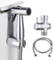 REWEE ABS Handheld Bidet Sprayer for Toilet, Chrome Plate Plastic Bidet Attachment for