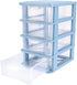 Hemoton Desktop Drawer Box Unit, Storage Organizer for Pen and Office Supplies, Plastic Drawers