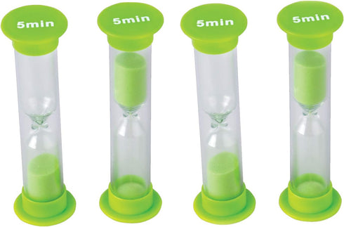 Teacher Created Resources 5 Minute Sand Timer, Small, Green (20662)