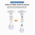 uuhafsa E26/E27 Bulb (2Pack) PIR Motion Sensor Light Socket, Smart Lamp Holder Adapter Auto On/Off Light Control