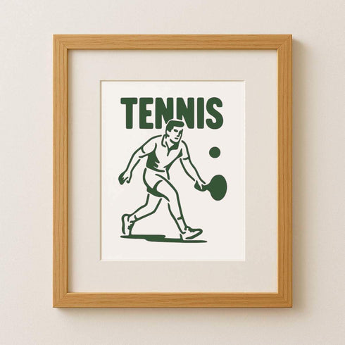 Azeeda (A6) (WS00070741) 'Tennis Player Game' Reusable Stencil Durable Decorative Template for Painting and Spraying on