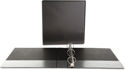 Universal 20971 Economy Round Ring View Binder, 1-1/2-Inch Capacity, Black