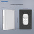 ELEGRP Horizontal Outdoor Cover for Duplex Receptacles, Weatherproof Wall Plate, 1-Gang, White