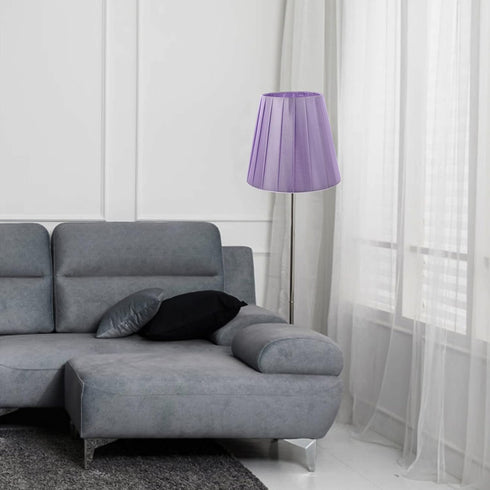 Charming Pleated Medium Drum Floor Lamp Shade - Versatile Lighting Solution
