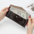 NatSumeBasics Cash Envelope Wallet Black Glitter Budget Wallet 6pcs Money Divider with Pockets and 2pcs Tab Stickers Set for Bill Receipt Cash Organizer Holder System (Black) by NatSumeBasics