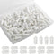 Bonsicoky 100 Pack Shutter Repair Pins - Spring Loaded Fasteners for Plantation