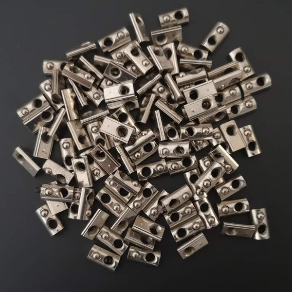 100-Pack M5 Spring Loaded T Nut for 20x20 20 Series Aluminum Extrusions, 2040 2060 Roll, 6mm Slot Accessories