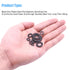 DYWISHKEY 700 Pieces Black Zinc Plated Steel Flat Washers Assortment Kit (9 Sizes M2-M12)