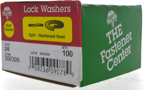 Hillman 3/8-Inch Split Lock Washer Grade 8, 100-Pack - 300309