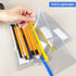 Small Zipper Plastic Envelopes - BOPART 30Pcs Clear Pencil Pouch with Label Pocket - 9x4.7 Inches