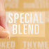 Talented Kitchen 134 Preprinted Minimalist Spice Labels, Bold White Seasoning Labels for Organization
