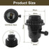 Aoserge E26 Bulb Light Socket with Lamp Shade Ring - Aluminum Medium Base Lamp Holder with ON/Off Switch, Robust