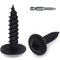 140pcs #8 × 3/4” Modified Truss Head Wood Screws - Phillips Drive, Black Wood Screws with Screwdriver Bit