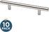 Franklin Brass Cabinet Pull, Stainless Steel, 3-3/4 in (96mm) Drawer Handle, 10 Pack, P35304K-SS-B by Franklin Brass
