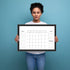 TORASO 18" × 24" Magnetic Dry Erase Calendar Board, Monthly and Weekly Family Planner