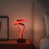 11.8inch-Unique 7 10W OUKANING LED Spiral Table Lamp, RGB Bedside Lamp, Colors Touch Changing Color Nightstand Lamp