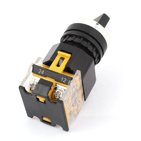 AC 440V 10A, 2 Positions DPST Rotary Selector Select Switch Latching Lock uxcell (5 Piece)