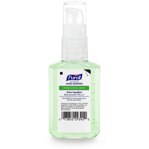 2 oz (Pack 6) 3907-04-EC Purell Advanced Hand Sanitizer Gel Infused with Essential Oils, Energizing Mint, fl
