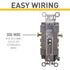 Pass & Seymour CR20LACC12 20 Commercial (1 Count) Legrand Amp Specification Grade Duplex Receptacle Outlet, Side Wire
