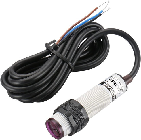 Baomain Photoelectric Sensor E3F-R4P2 Retroreflective Optical Switch, DC 10-30V PNP NC Sensing Distance 4m