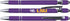Greeting Pen LSU Soft Touch Coated Metal Pen 4 Pack (4013), Purple/Multi