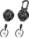 Upgraded Heavy Duty Retractable Keychain, MNGARISTA 2 Pack with Belt Clip & Carabiner, 31.5" Stainless Steel Cable