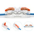 100PCS Inline Wire Connectors, 1 to 1 Electrical Lever Wire Connectors for Quick Wiring 28-12 AWG Reusable