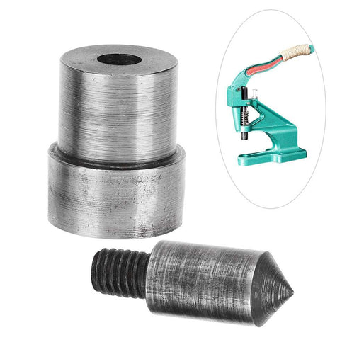 2Pcs Heavy Duty Metal Grommet Die, Eyelet Hand Press Punch Machine Tool for Hand Pressing (9.0mm)